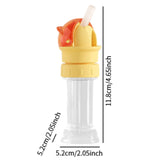 Maxbell 2 in 1 Water Bottle Straw Cap Water Bottle Straw Lid for Infants Kids Adults Red