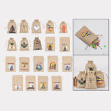 Maxbell Halloween Gift Bag Snack Goodie Bag for Festival Party Supplies Thanksgiving Style A