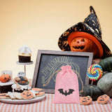 Maxbell Halloween Burlap Gift Bags with Drawstring for Wedding Birthday Thanksgiving Style B
