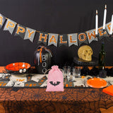 Maxbell Halloween Burlap Gift Bags with Drawstring for Wedding Birthday Thanksgiving Style B