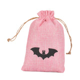 Maxbell Halloween Burlap Gift Bags with Drawstring for Wedding Birthday Thanksgiving Style B