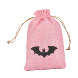 Maxbell Halloween Burlap Gift Bags with Drawstring for Wedding Birthday Thanksgiving Style B
