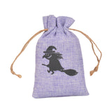 Maxbell Halloween Burlap Gift Bags with Drawstring for Wedding Birthday Thanksgiving Style C