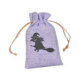Maxbell Halloween Burlap Gift Bags with Drawstring for Wedding Birthday Thanksgiving Style C