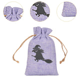 Maxbell Halloween Burlap Gift Bags with Drawstring for Wedding Birthday Thanksgiving Style C