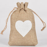 Maxbell Halloween Burlap Gift Bags with Drawstring for Wedding Birthday Thanksgiving Style C