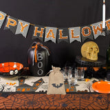 Maxbell Halloween Burlap Gift Bags with Drawstring for Wedding Birthday Thanksgiving Style E