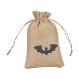Maxbell Halloween Burlap Gift Bags with Drawstring for Wedding Birthday Thanksgiving Style E