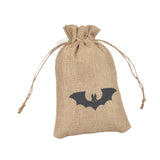 Maxbell Halloween Burlap Gift Bags with Drawstring for Wedding Birthday Thanksgiving Style E