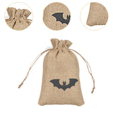 Maxbell Halloween Burlap Gift Bags with Drawstring for Wedding Birthday Thanksgiving Style E