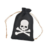 Maxbell Halloween Burlap Gift Bags with Drawstring for Wedding Birthday Thanksgiving Style F