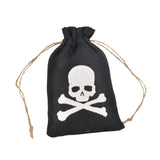 Maxbell Halloween Burlap Gift Bags with Drawstring for Wedding Birthday Thanksgiving Style F