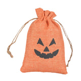 Maxbell Halloween Burlap Gift Bags with Drawstring for Wedding Birthday Thanksgiving Style G