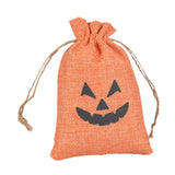 Maxbell Halloween Burlap Gift Bags with Drawstring for Wedding Birthday Thanksgiving Style G