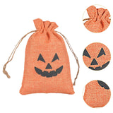 Maxbell Halloween Burlap Gift Bags with Drawstring for Wedding Birthday Thanksgiving Style G
