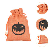 Maxbell Halloween Burlap Gift Bags with Drawstring for Wedding Birthday Thanksgiving Style H