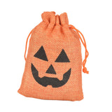 Maxbell Halloween Burlap Gift Bags with Drawstring for Wedding Birthday Thanksgiving Style I