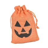 Maxbell Halloween Burlap Gift Bags with Drawstring for Wedding Birthday Thanksgiving Style I