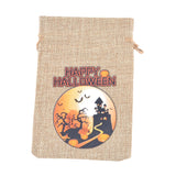 Maxbell Halloween Burlap Gift Bags with Drawstring for Wedding Birthday Thanksgiving Style J
