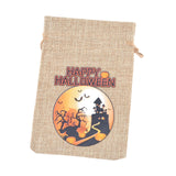 Maxbell Halloween Burlap Gift Bags with Drawstring for Wedding Birthday Thanksgiving Style J