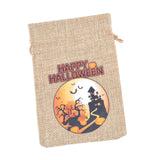 Maxbell Halloween Burlap Gift Bags with Drawstring for Wedding Birthday Thanksgiving Style J