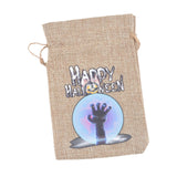 Maxbell Halloween Burlap Gift Bags with Drawstring for Wedding Birthday Thanksgiving Style L