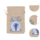 Maxbell Halloween Burlap Gift Bags with Drawstring for Wedding Birthday Thanksgiving Style L