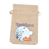 Maxbell Halloween Burlap Gift Bags with Drawstring for Wedding Birthday Thanksgiving Style N