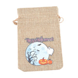 Maxbell Halloween Burlap Gift Bags with Drawstring for Wedding Birthday Thanksgiving Style N