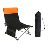 Maxbell Folding Chair Lounger with Carrying Bag Camp Chair for Traveling Lawn Office Black