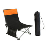 Maxbell Folding Chair Lounger with Carrying Bag Camp Chair for Traveling Lawn Office Black