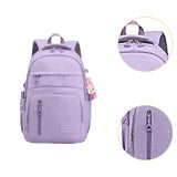 Maxbell Children Backpack Fashion Cute with Zipper Closure Adjustable Shoulder Strap Purple
