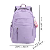Maxbell Children Backpack Fashion Cute with Zipper Closure Adjustable Shoulder Strap Purple