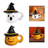 Maxbell Coffee Mug Decoration Tabletop Ornament Ceramic Mug for Tea Coffee Fall Gift White