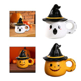 Maxbell Coffee Mug Decoration Tabletop Ornament Ceramic Mug for Tea Coffee Fall Gift White