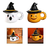 Maxbell Coffee Mug Decoration Tabletop Ornament Ceramic Mug for Tea Coffee Fall Gift White