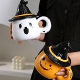 Maxbell Coffee Mug Decoration Tabletop Ornament Ceramic Mug for Tea Coffee Fall Gift White