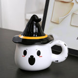 Maxbell Coffee Mug Decoration Tabletop Ornament Ceramic Mug for Tea Coffee Fall Gift White