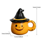 Maxbell Coffee Mug Decoration Tabletop Ornament Ceramic Mug for Tea Coffee Fall Gift Orange