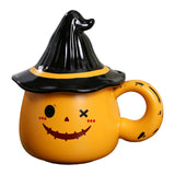 Maxbell Coffee Mug Decoration Tabletop Ornament Ceramic Mug for Tea Coffee Fall Gift Orange