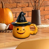 Maxbell Coffee Mug Decoration Tabletop Ornament Ceramic Mug for Tea Coffee Fall Gift Orange