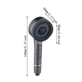 Maxbell High Pressure Showerhead with on/Off Switch for Hotel for Low Water Pressure Gray