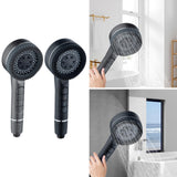 Maxbell High Pressure Showerhead with on/Off Switch for Hotel for Low Water Pressure Gray