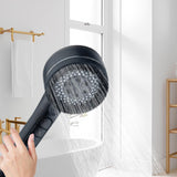 Maxbell High Pressure Showerhead with on/Off Switch for Hotel for Low Water Pressure Black