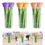 Maxbell 5Pcs Bag Clips for Bread Bags, Snack Bags and Food Bags Food Storage Package Pink Rose
