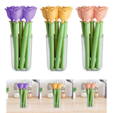 Maxbell 5Pcs Bag Clips for Bread Bags, Snack Bags and Food Bags Food Storage Package Pink Rose