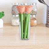 Maxbell 5Pcs Bag Clips for Bread Bags, Snack Bags and Food Bags Food Storage Package Pink Rose