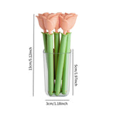 Maxbell 5Pcs Bag Clips for Bread Bags, Snack Bags and Food Bags Food Storage Package Pink Rose