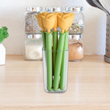 Maxbell 5Pcs Bag Clips for Bread Bags, Snack Bags and Food Bags Food Storage Package Yellow Rose