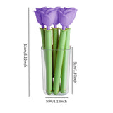 Maxbell 5Pcs Bag Clips for Bread Bags, Snack Bags and Food Bags Food Storage Package Purple Rose